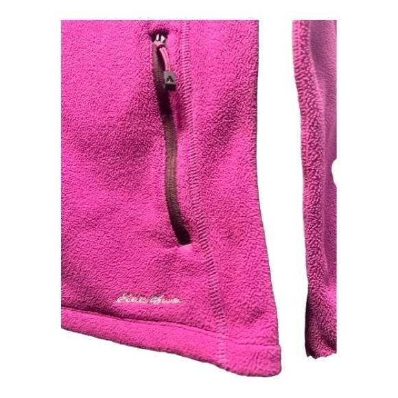 Eddie Bauer Polartec Fleece Jacket First Ascent Womens Medium Full Zip Purple - Picture 3 of 5